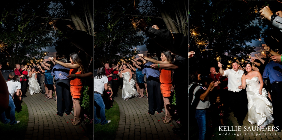 Unique Night time wedding photograph, Wedding Sparkler photograph, 